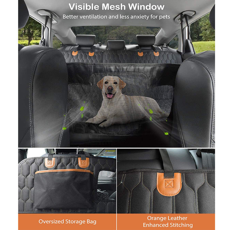 Four in one detachable pet car cushion waterproof dirt proof and scratch resistant rear trunk seat cushion for passenger seat